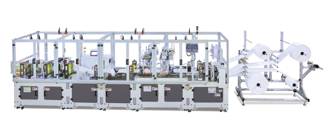 Fully Automatic Ear- Loop Type FFP2 / KN95 Mask Machine