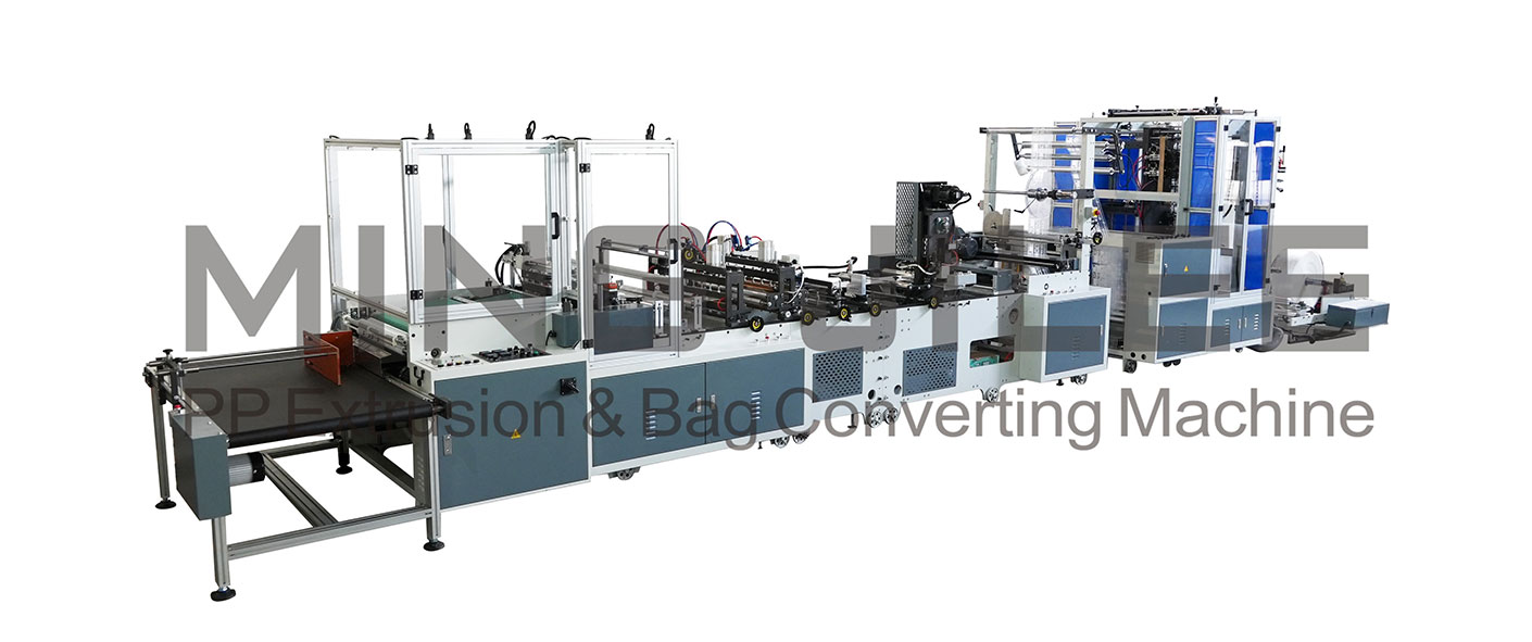 High Speed Zipper Bag Making Machine With In-Line Zipper Lamination