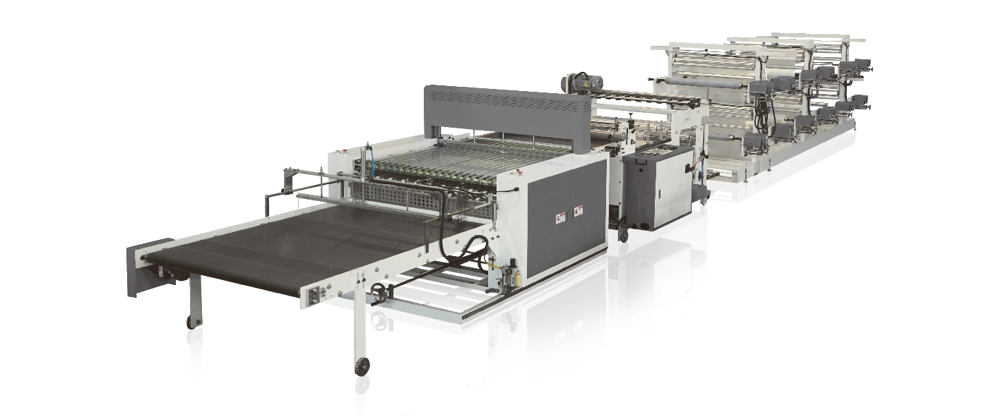 Multi-Roll Sheet Cutting and 2 Times Folding Machine