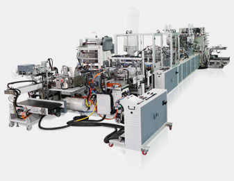 High Speed Twin Lines Sheet Protector Making Machine With Auto Packing Line