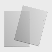 L shape folder