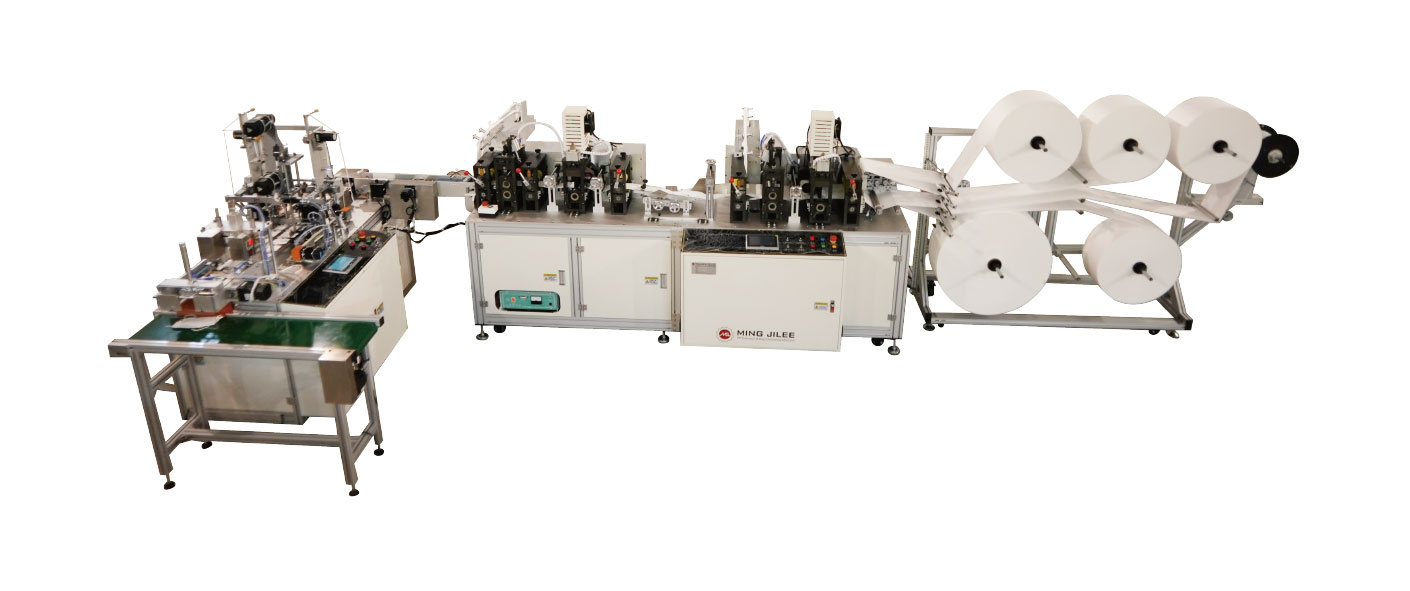 KF94 Fish Type Mask Machine with In-Line Print Registering System