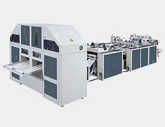 Fully Automatic High Speed 2 Lines T-shirt Bag, Vegetable Bags On Roll (with core) Making Machine